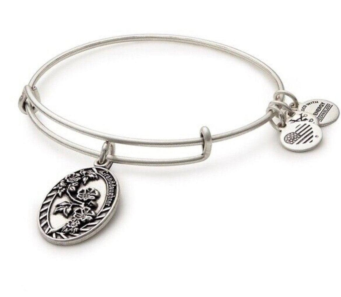 Alex and Ani - Because I Love You Granddaughter II Charm Bangle Bracelet