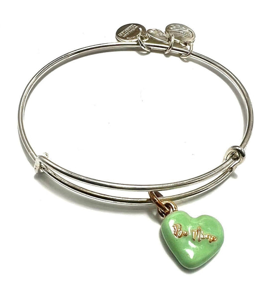 Alex and Ani - Heart with “Be Mine” Charm Bangle Bracelet