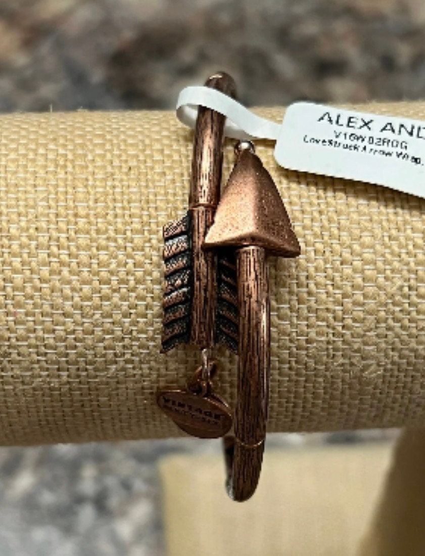 Alex and Ani - Eros Arrow Wrap Rafaelian Rose Gold Vintage Sixty- Six Bangle Bracelet, Collector’s Gift for Her, NWT