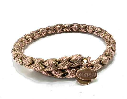 Alex & Ani - Textured Wrap Vintage 66 Rafaelian Rose Gold Bangle