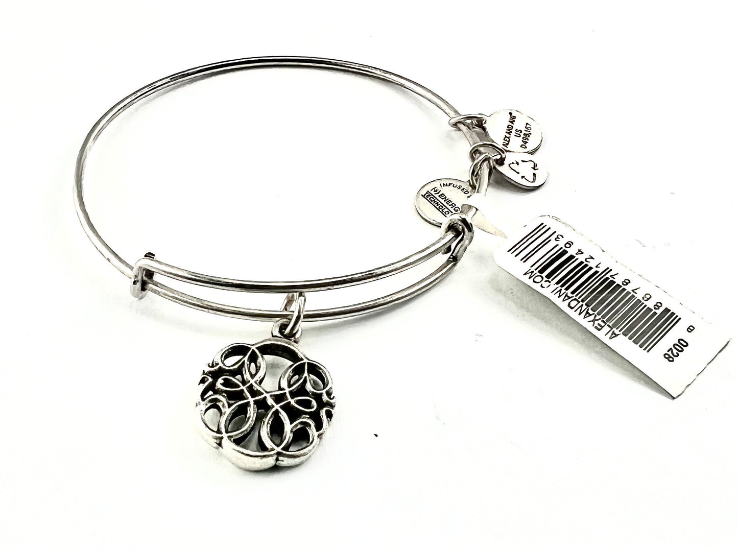 Alex and Ani - “Path of Life” Cutout Charm, Bangle Bracelet