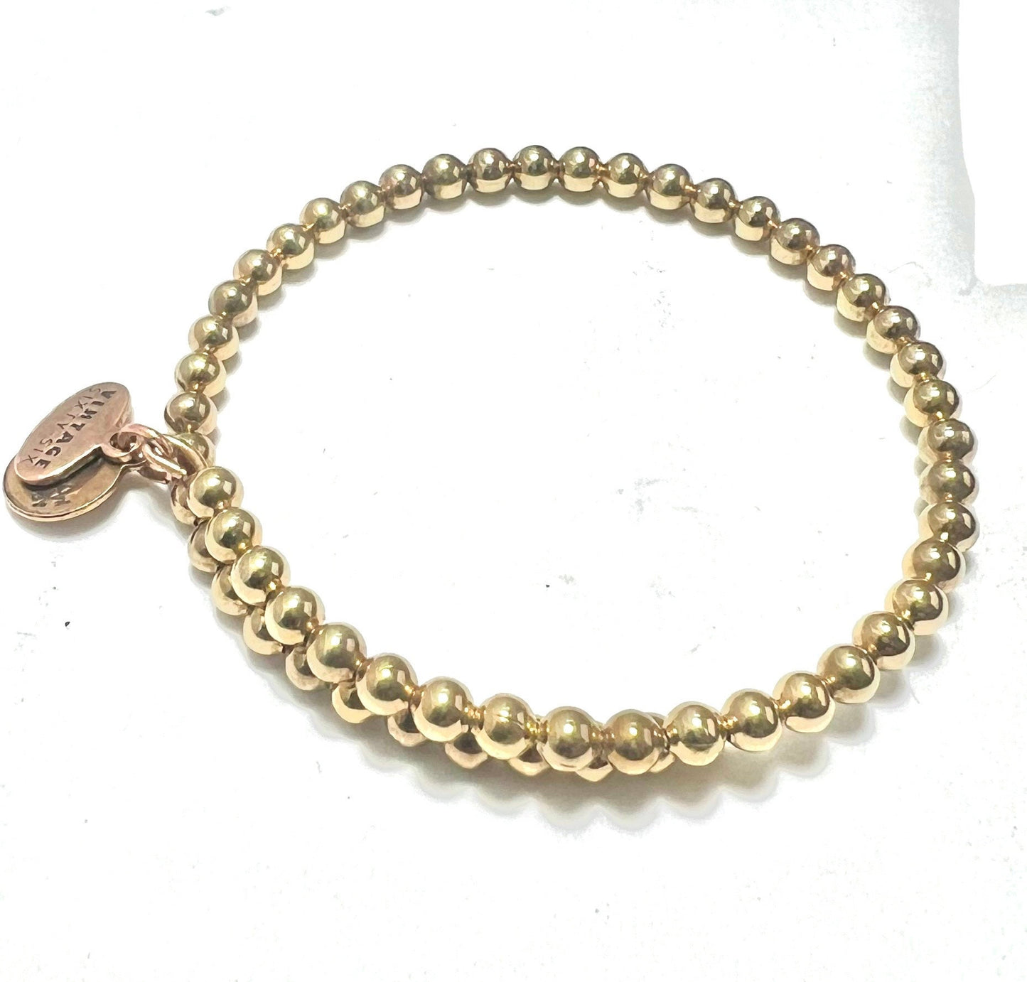 Alex & Ani - Gold Beaded Wrap Vintage 66 Rafaelian Gold Bangle Bracelet