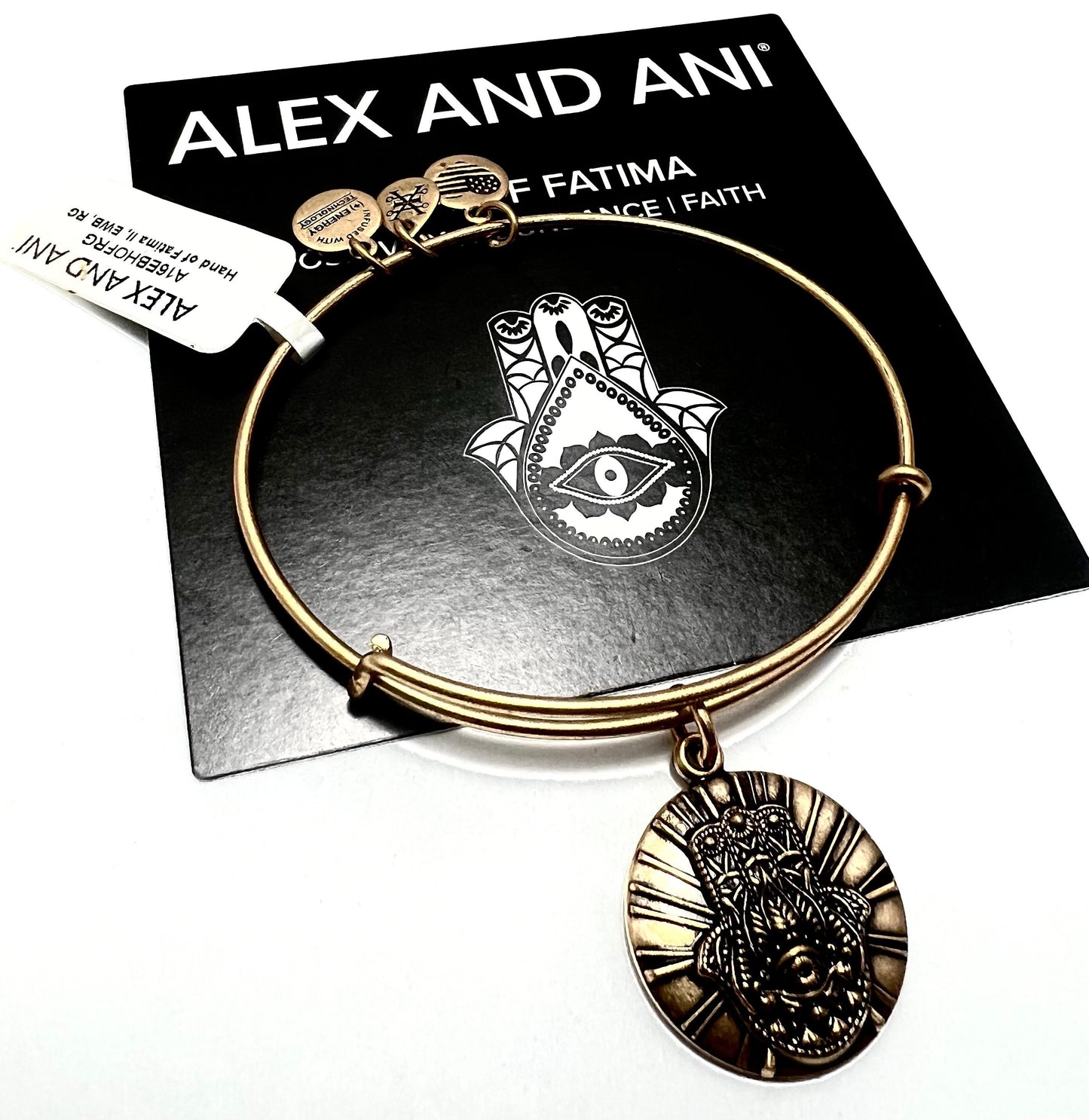 Alex and Ani - Hand Of Fatima II, Rafaelian GOLD®, NWT, Adjustable and Stackable,  Collector’s Gift for Her