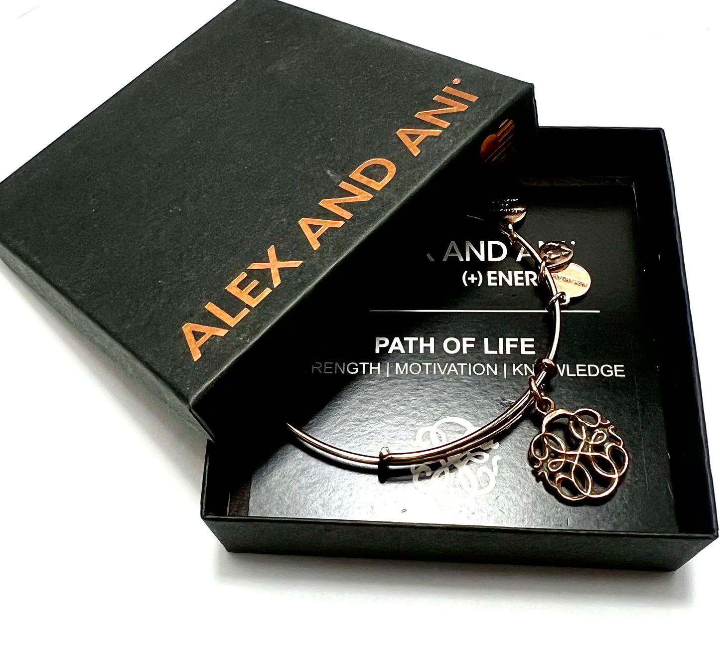 Alex and Ani - “Path of Life” Cutout Charm, Bangle Bracelet