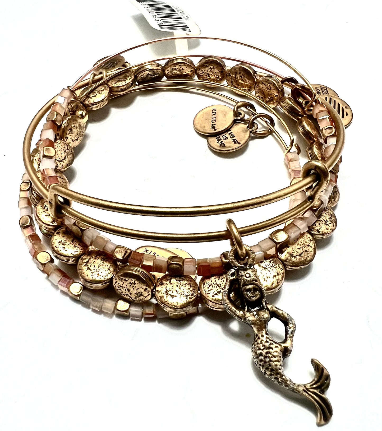 Alex and Ani - Honey Wisdom Beaded Bangle Bracelet - Shiny Rafaelian Gold®, Adjustable, Stackable, Collector’s Gift for Her, NWOT