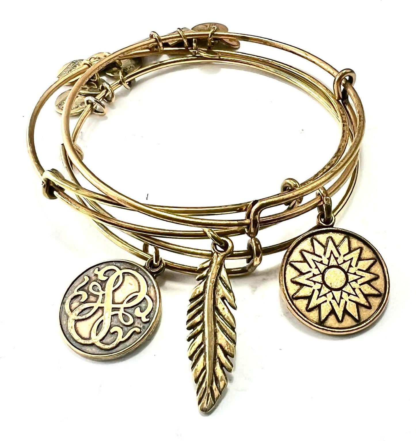 Alex and Ani - 3 for 1 Price Charm Bangle Bracelets, Positive Life Bundle Special Sale