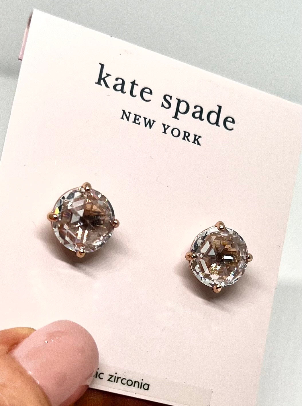 Kate Spade Bright Ideas, Earring Studs, Bright Ideas Clear Cubic Zirconia, Comes with Bag, Contemporary Earrings, Gift for Her