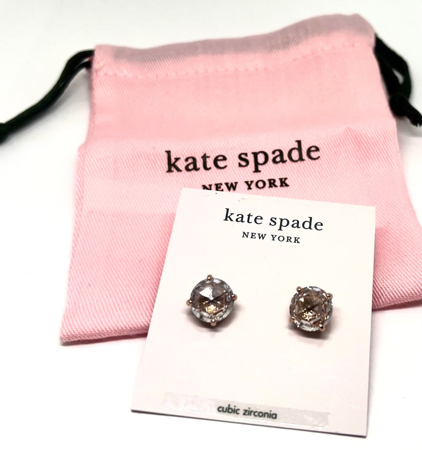 Kate Spade Bright Ideas, Earring Studs, Bright Ideas Clear Cubic Zirconia, Comes with Bag, Contemporary Earrings, Gift for Her