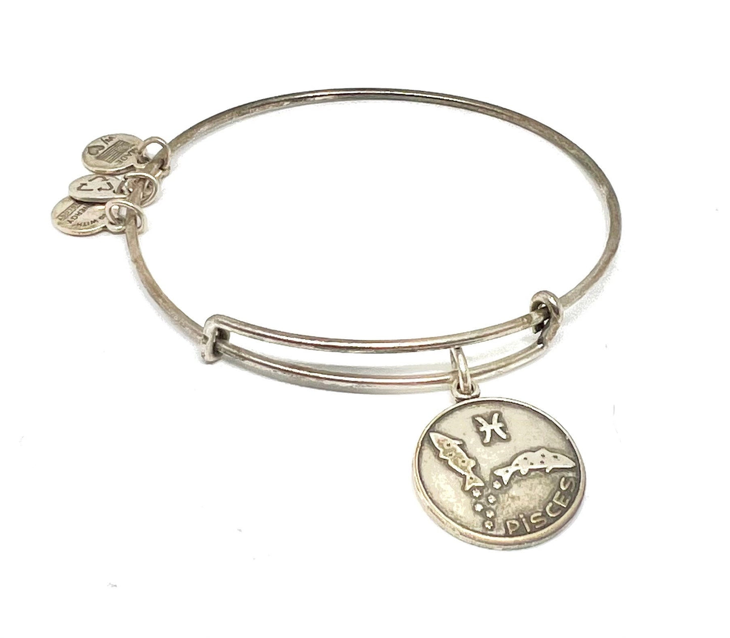 Alex and Ani - Pisces (Pair Of Fish) Zodiac Charm (February 19 - March 20) Wear for Balance + Creativity, 2 Styles, Collectable Gift for Her