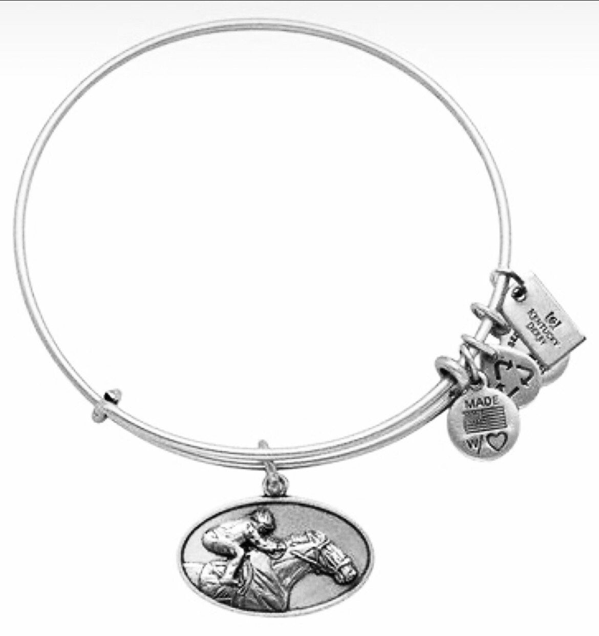 Alex and Ani - Kentucky Derby Horse Race Bracelet in Rafaelian Gold/Silver Finish Charm Bangle, Stackable, Collector’s Gift for Her