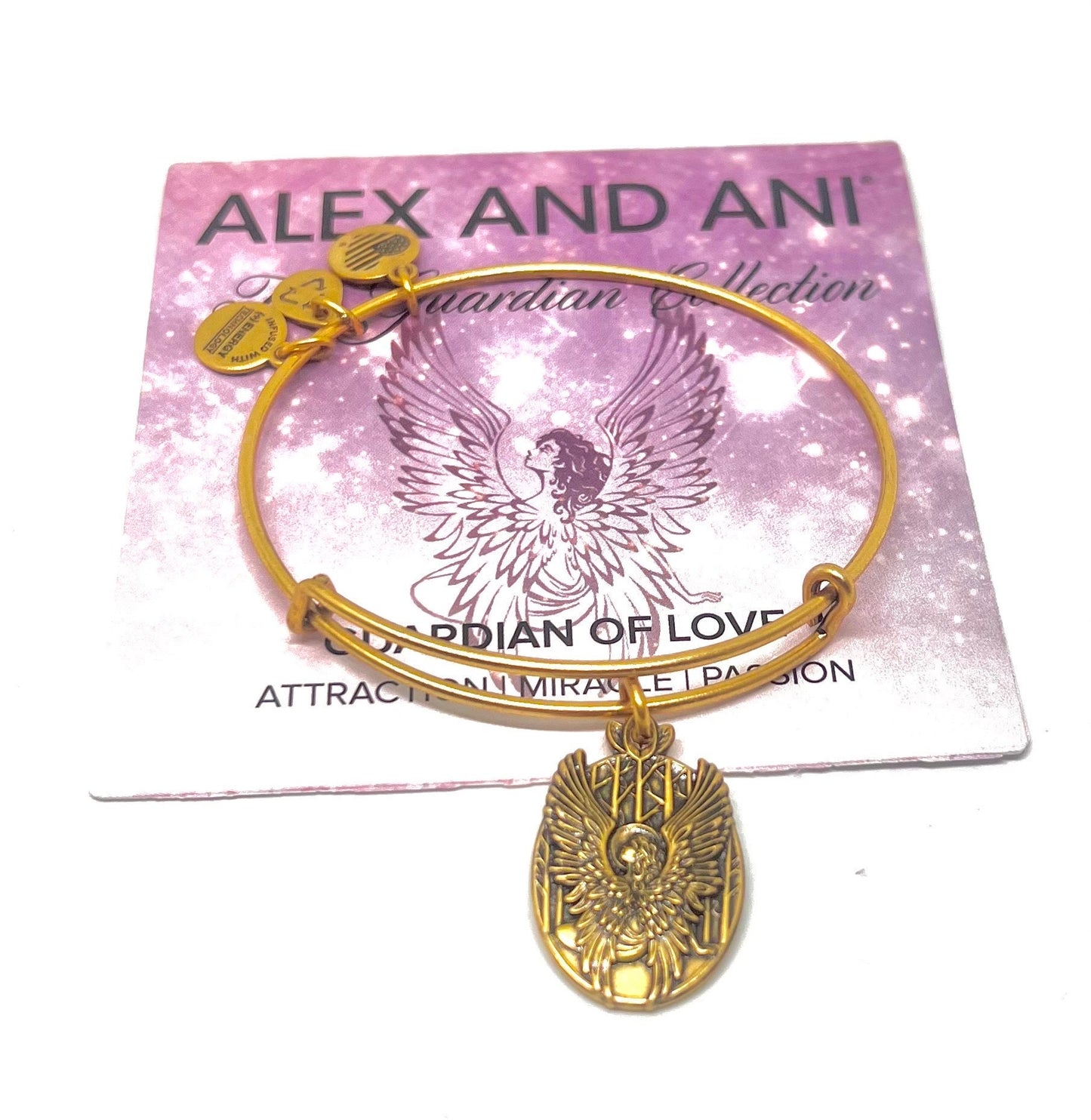 Alex and Ani - Guardian of Love, Surround Me, EUC, Rafaelian Silver®, Slide Bangle, Adjustable & Stackable, Bracelet, Gift for Her