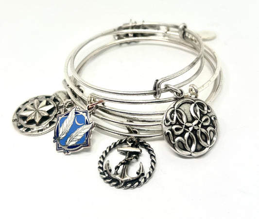 Alex and Ani - A Bundle of 4 Charm Bracelets, Special Sale