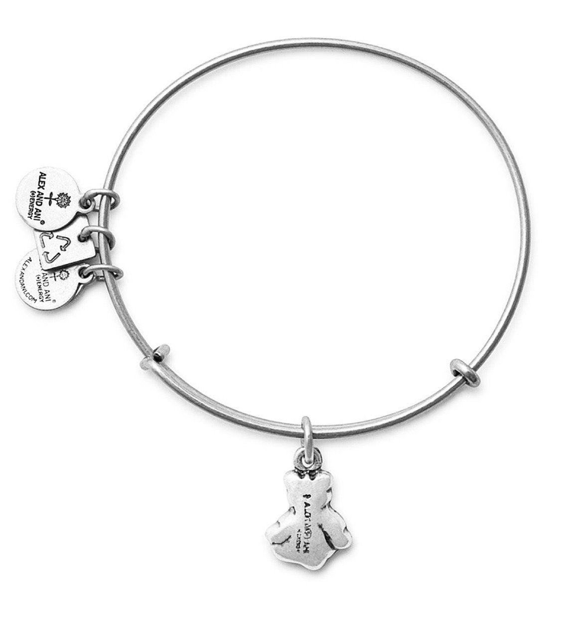 Alex and Ani - Little Brown Bear Charm Bangle Bracelet