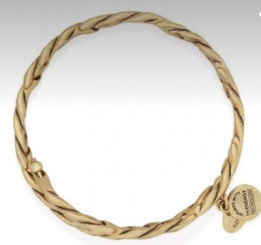 Alex & Ani - Winding Wrap Vintage 66 Rafaelian Gold Bangle Bracelet