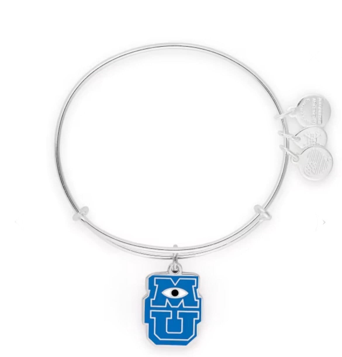 Alex and Ani - Disney Exclusive Monster University Bangle Bracelet, Shiny Silver, NWT + in the Box, Collectable Gift for Her