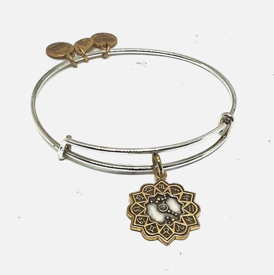 Alex and Ani - Constellation Scorpio, 10/23-11/21 Zodiac Charm Bangle Rafaelian Silver/Gold Two Tone, Collectable Bracelet Gift for Her NWOT