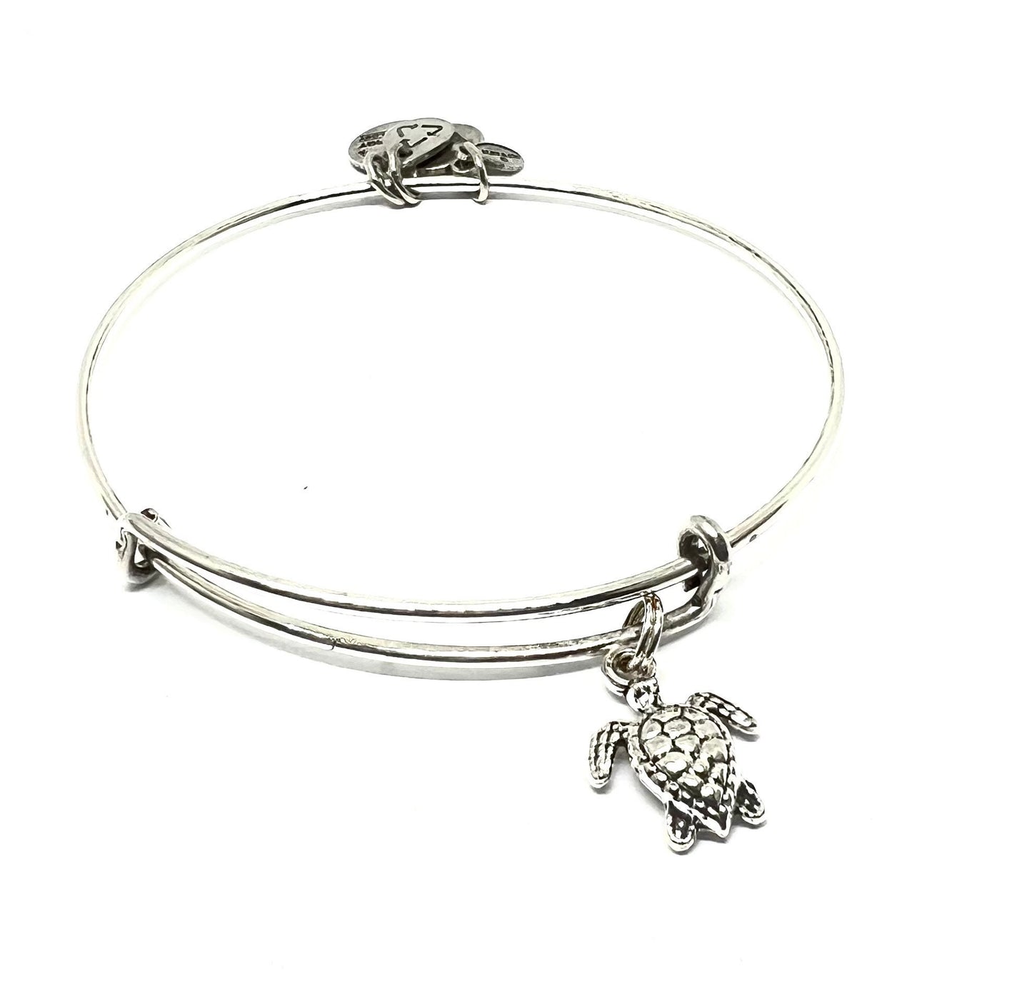 Alex and Ani - Sea Turtle Charm Bangle in Rafaelian Gold/Silver, Stackable, Adjustable, Collectable Gift for Her NWT