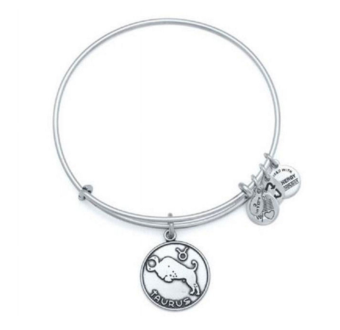 Alex and Ani - Taurus Charm Bangle, 4/20-5/20, Rafaelian Shiny Gold, Stackable, Expandable, Gently Loved + Card, Collectable Bracelet,