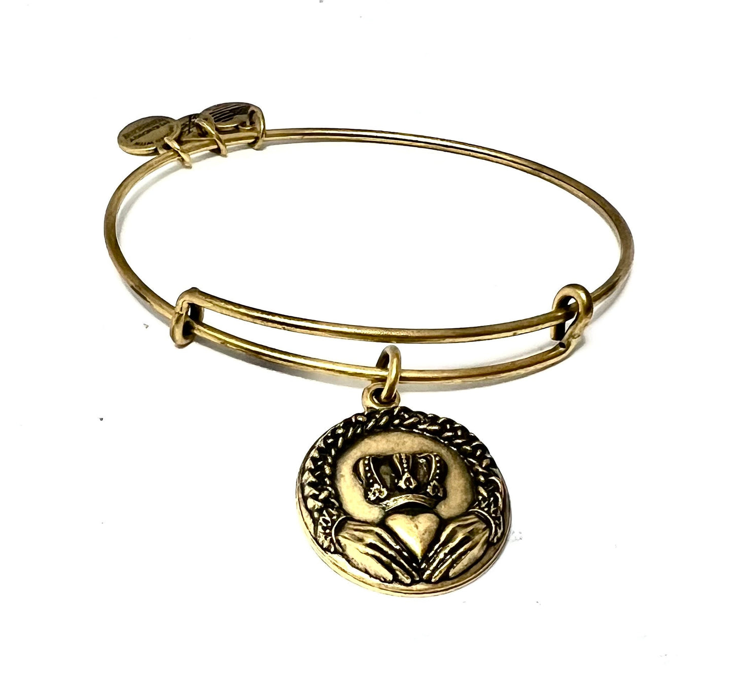 Alex and Ani - Claddagh Charm Bangle Bracelet, Message of Love, Friendship & Loyalty, Adjustable Bracelet, Collectors Gift for Her, NWOT