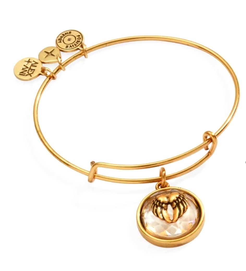 Alex and Ani - Crystal Angel Wings in Rafaelian Antique Gold & Swarovski Crystal