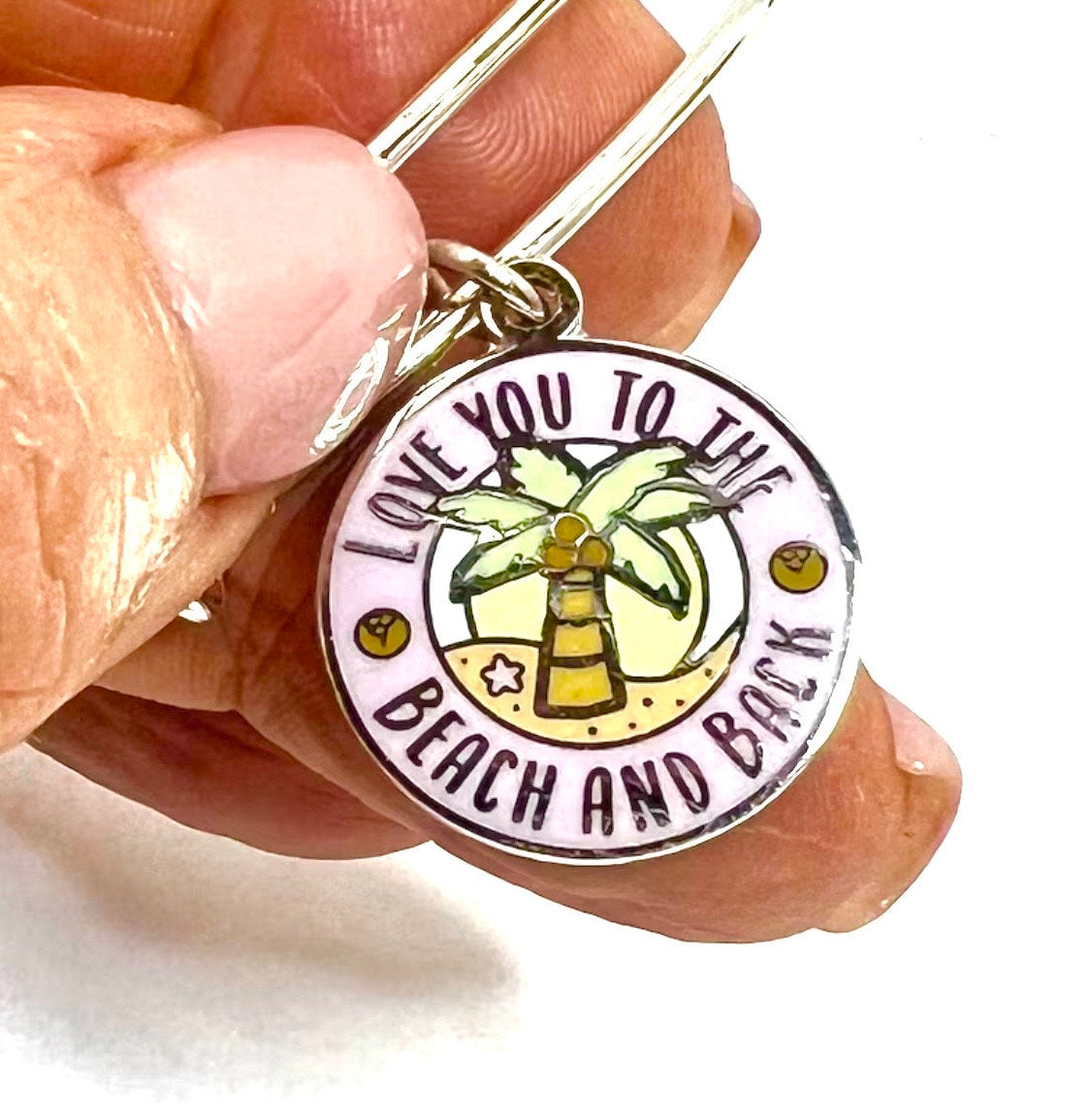 Alex and Ani - ‘Love You To The Beach and Back’ Charm Bangle Shiny Silver, Stackable (from a set) Adjustable, Collectable Gift for Her, NWOT